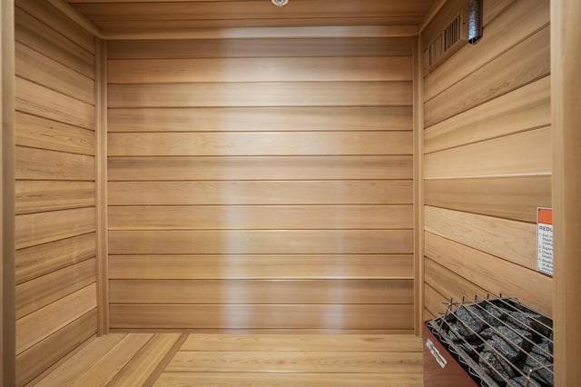 5011 Lake Ave Unit 105, White Bear Lake, MN 55110 - relaxing sauna / steam room featuring wooden walls