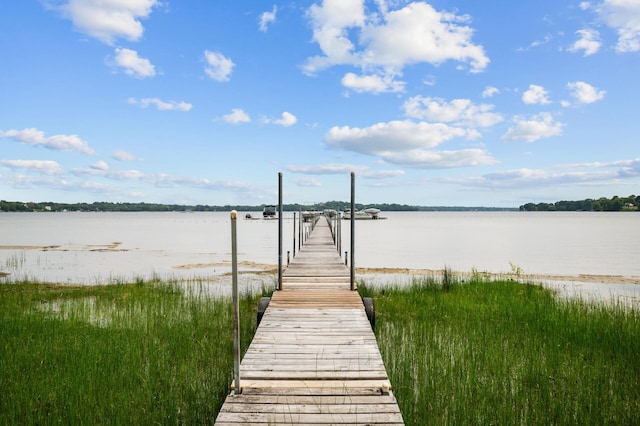 5011 Lake Ave Unit 105, White Bear Lake, MN 55110 - dock area featuring a water view