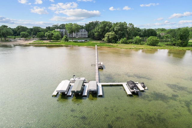5011 Lake Ave Unit 105, White Bear Lake, MN 55110 - dock area featuring a water view