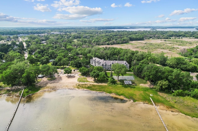 5011 Lake Ave Unit 105, White Bear Lake, MN 55110 - aerial view of a large body of water and a forest