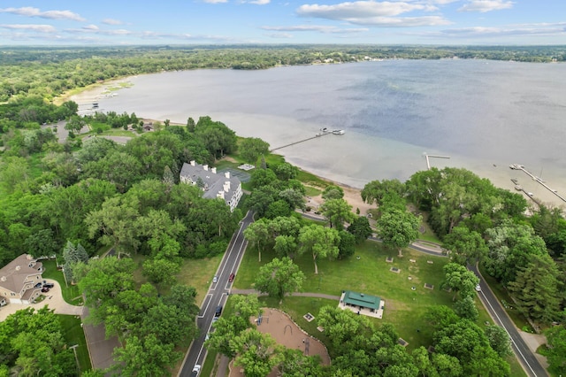 5011 Lake Ave Unit 105, White Bear Lake, MN 55110 - aerial overview of property's location with a nearby body of water