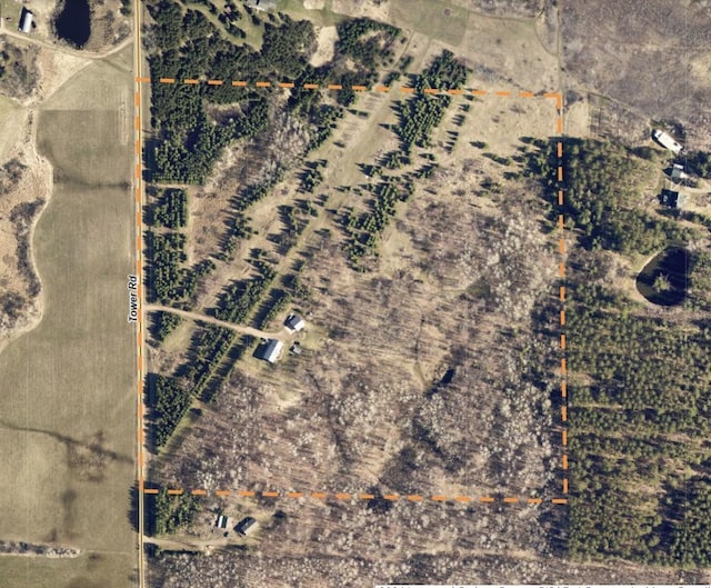 4984 Tower Rd, Moose Lake, MN 55767 - map / location featuring property parcel outlined