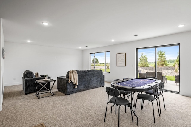 9930 14th Cir NE, Saint Michael, MN 55376 - dining room featuring light carpet and recessed lighting