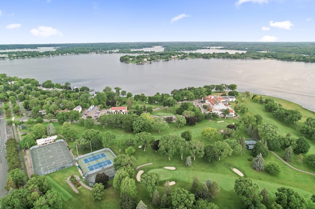 2022 Lake Rd, Minnetonka Beach, MN 55391 - bird's eye view of a nearby body of water and a golf course