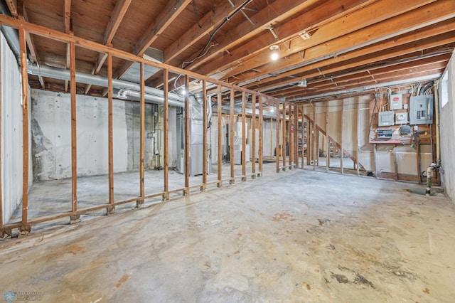 1031 7th St W, West Fargo, ND 58078 - unfinished below grade area featuring electric panel