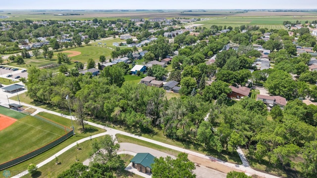 1031 7th St W, West Fargo, ND 58078 - aerial view of property's location with nearby suburban area