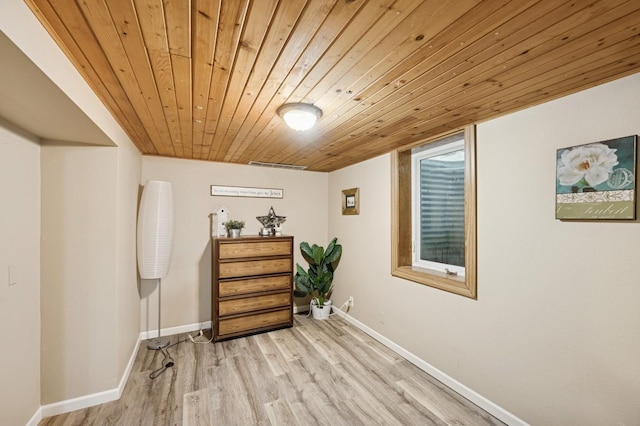 9372 71st St NE, Spicer, MN 56288 - interior space with wood ceiling and light wood-style floors