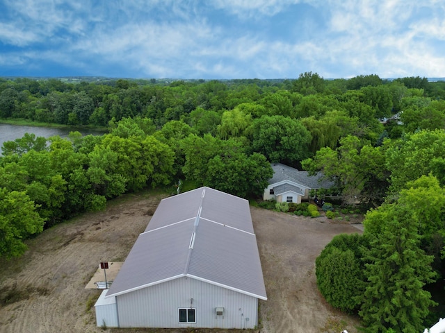 9372 71st St NE, Spicer, MN 56288 - aerial view of property and surrounding area featuring a forest and a nearby body of water