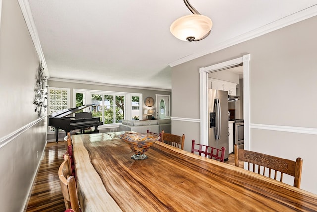 4128 Zane Ave N, Robbinsdale, MN 55422 - dining room with crown molding and wood finished floors