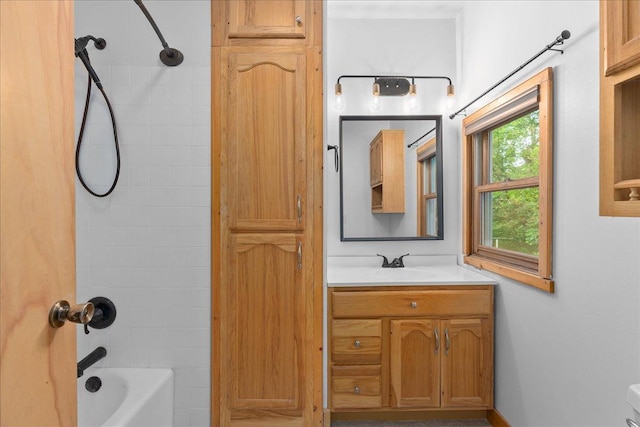 2224 75th Ave Unit M, Osceola, WI 54020 - full bathroom featuring vanity and shower / bathtub combination