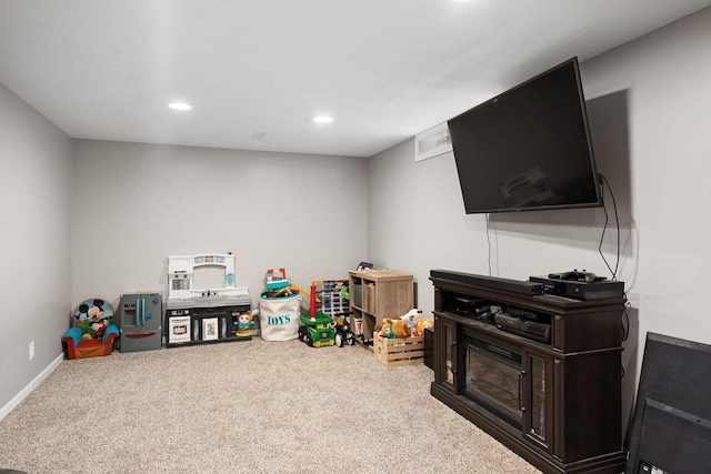 522 14th St NE, Owatonna, MN 55060 - rec room featuring carpet and recessed lighting
