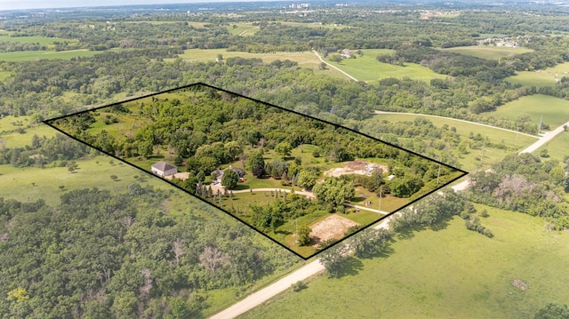 4354 48th St NE, Haverhill Twp, MN 55906 - view of property location featuring property parcel outlined and a forest