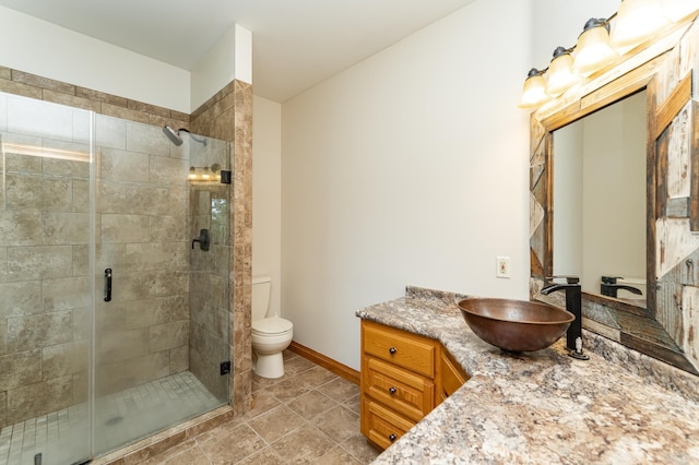 4354 48th St NE, Haverhill Twp, MN 55906 - full bathroom featuring vanity and a shower stall