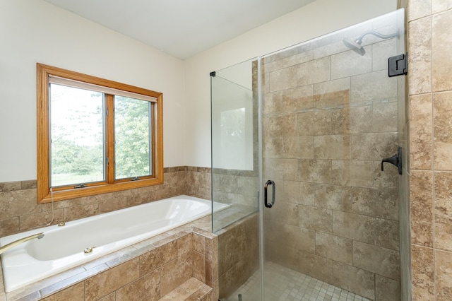 4354 48th St NE, Haverhill Twp, MN 55906 - bathroom featuring a garden tub and a stall shower