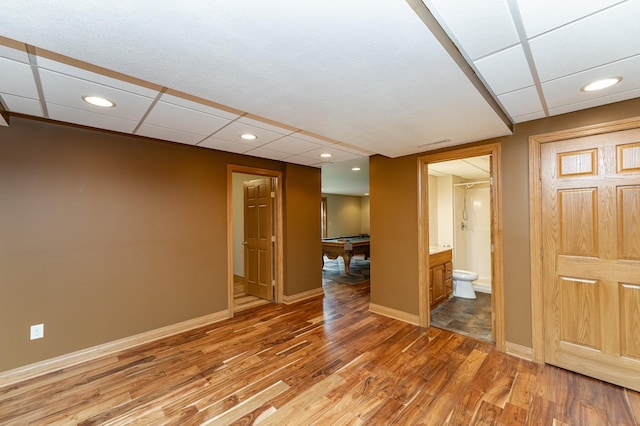 4354 48th St NE, Haverhill Twp, MN 55906 - unfurnished room featuring light wood-style flooring and recessed lighting
