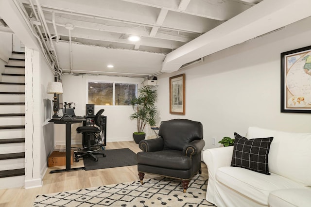1064 Lombard Ave, Saint Paul, MN 55105 - home office featuring wood finished floors and baseboards