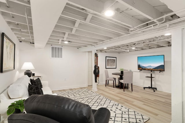 1064 Lombard Ave, Saint Paul, MN 55105 - living area with light wood-style floors and baseboards