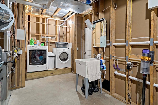 5315 Ranchview Ln N, Plymouth, MN 55446 - unfinished basement with washing machine and clothes dryer
