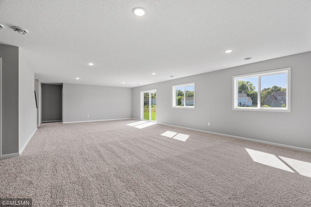 17205 61st St NE, Otsego, MN 55330 - carpeted empty room with recessed lighting, a smoke detector, and a textured ceiling