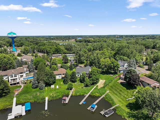 30190 Terryll St, Lindstrom, MN 55045 - bird's eye view of a nearby body of water and a forest