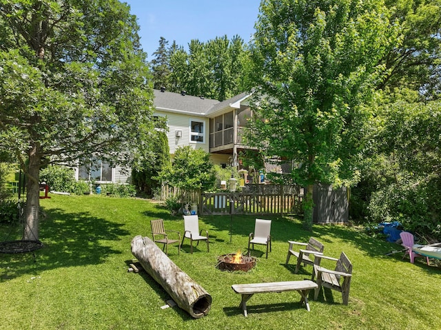 30190 Terryll St, Lindstrom, MN 55045 - view of property's community with a fire pit and a lawn