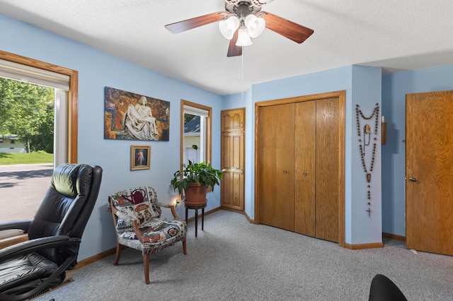 30190 Terryll St, Lindstrom, MN 55045 - office area featuring carpet flooring and a ceiling fan