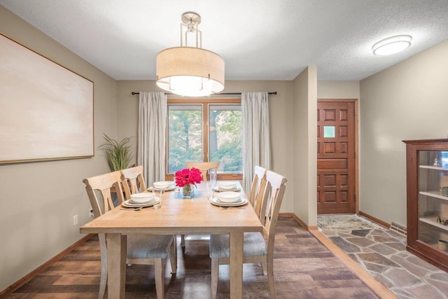 4111 Auburn Dr, Minnetonka, MN 55305 - dining room featuring wood finished floors and a textured ceiling
