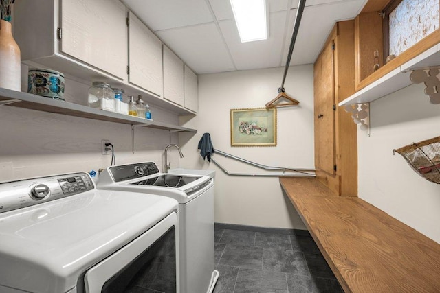 4111 Auburn Dr, Minnetonka, MN 55305 - washroom featuring cabinet space and washer and dryer