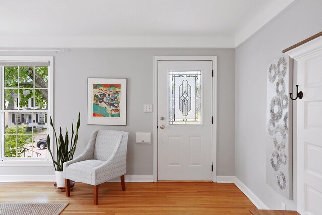 5521 Emerson Ave S, Minneapolis, MN 55419 - entryway with light wood-style flooring and baseboards