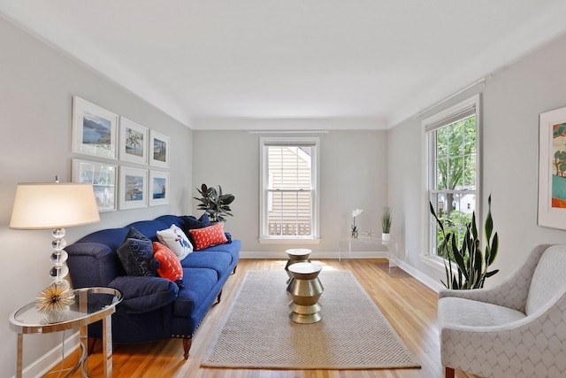 5521 Emerson Ave S, Minneapolis, MN 55419 - living room featuring light wood-style flooring and baseboards