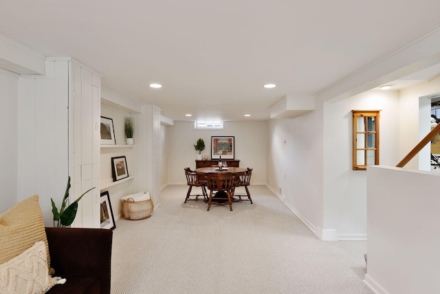 5521 Emerson Ave S, Minneapolis, MN 55419 - dining area with light colored carpet and recessed lighting