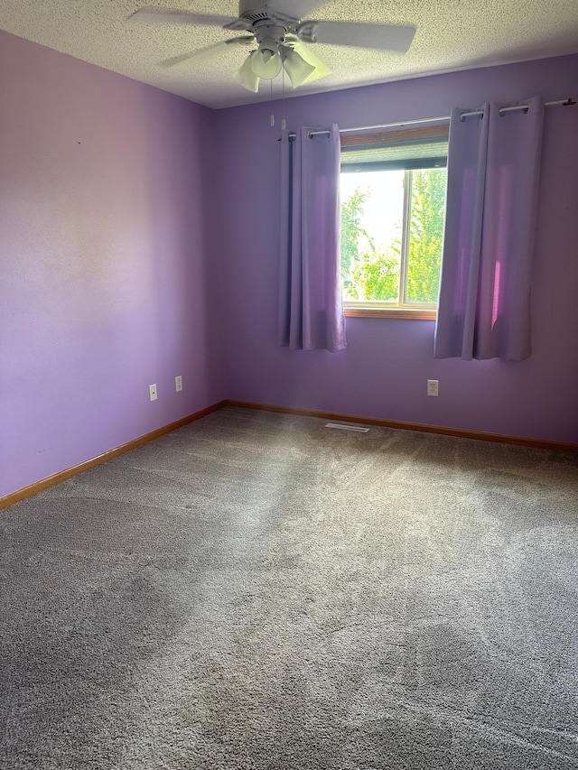 2460 Fox Hollow Ln, Owatonna, MN 55060 - carpeted spare room with ceiling fan and a textured ceiling