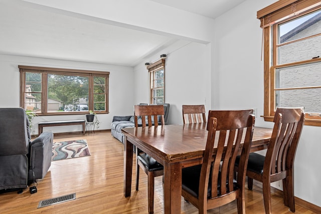 3836 Buchanan St NE, Columbia Heights, MN 55421 - dining area featuring plenty of natural light and light wood finished floors