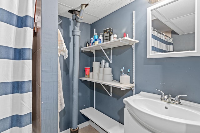3836 Buchanan St NE, Columbia Heights, MN 55421 - full bath featuring vanity and a shower with shower curtain