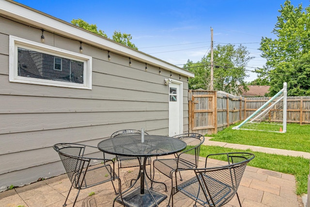 3836 Buchanan St NE, Columbia Heights, MN 55421 - view of patio with outdoor dining area