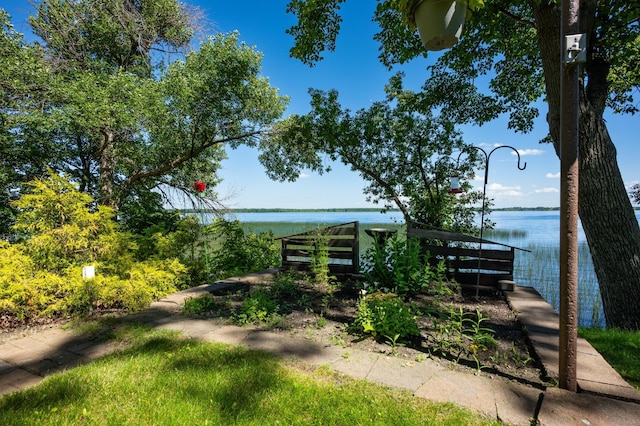 7023 State Highway 114 SW, Lake Mary Twp, MN 56308 - view of yard with a water view
