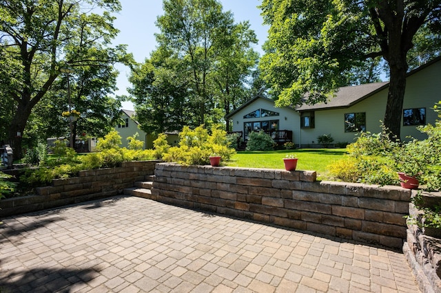 7023 State Highway 114 SW, Lake Mary Twp, MN 56308 - view of patio with a wooden deck