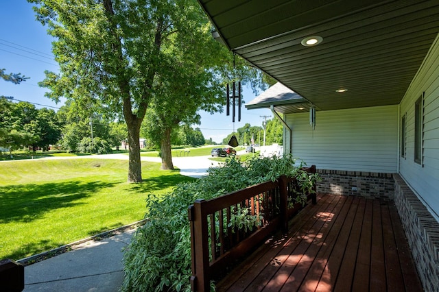 7023 State Highway 114 SW, Lake Mary Twp, MN 56308 - porch with a yard