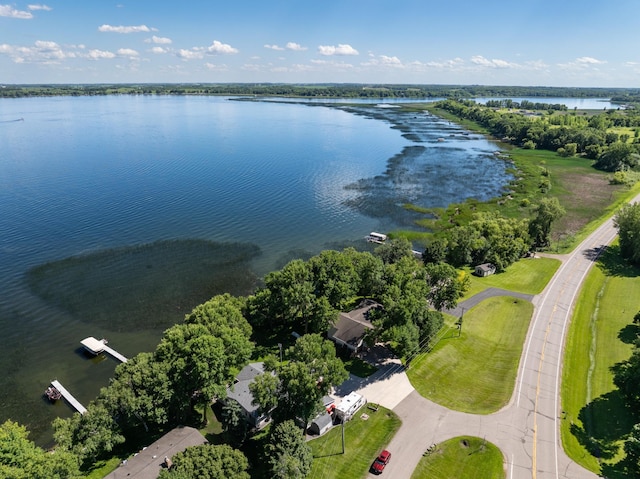 7023 State Highway 114 SW, Lake Mary Twp, MN 56308 - drone / aerial view of a nearby body of water