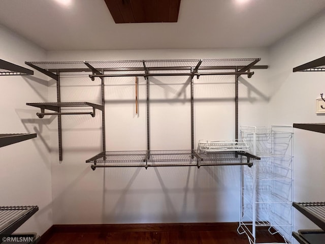 1200 Lake St, Osakis, MN 56360 - walk in closet with wood finished floors