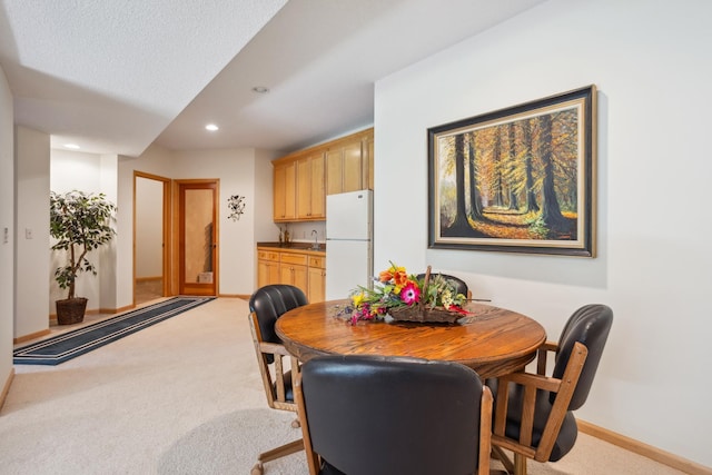 3862 Kindred Way, Lake Elmo, MN 55042 - dining area with recessed lighting and light carpet