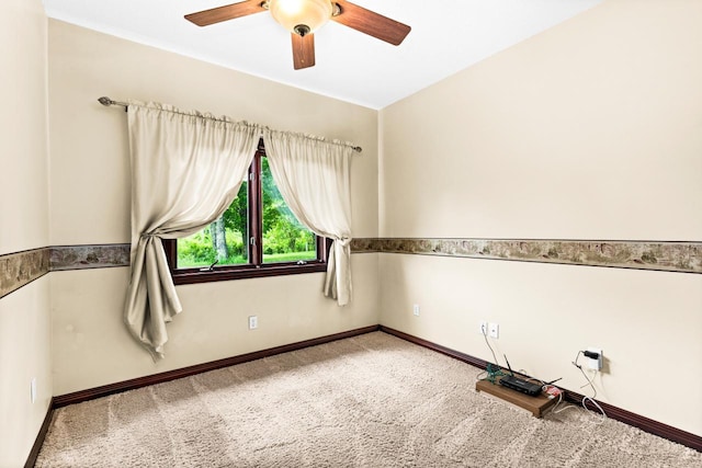 5110 Foxborrow Dr, Hermantown, MN 55811 - carpeted empty room featuring ceiling fan and baseboards