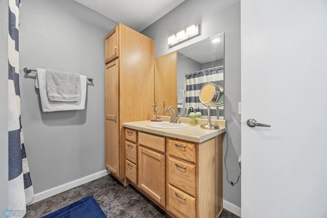 1030 Oak Pl, West Fargo, ND 58078 - bathroom with vanity and baseboards