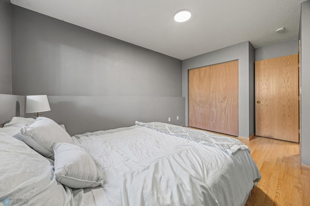 1030 Oak Pl, West Fargo, ND 58078 - bedroom with light wood-style flooring and a closet