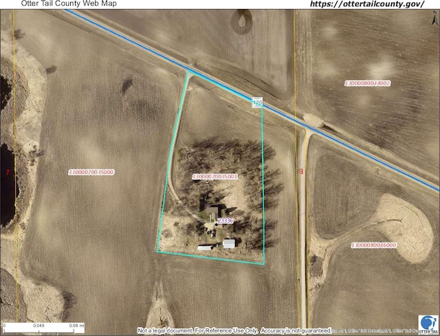 23336 County Highway 120, Fergus Falls, MN 56537 - aerial map of property and surrounding area featuring property boundaries highlighted