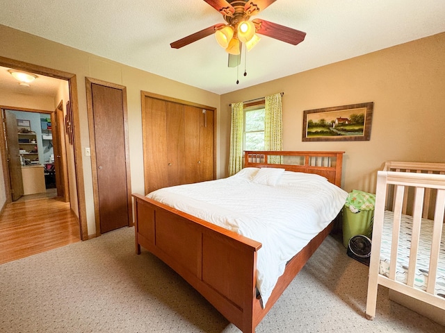 23336 County Highway 120, Fergus Falls, MN 56537 - bedroom featuring multiple closets and a ceiling fan