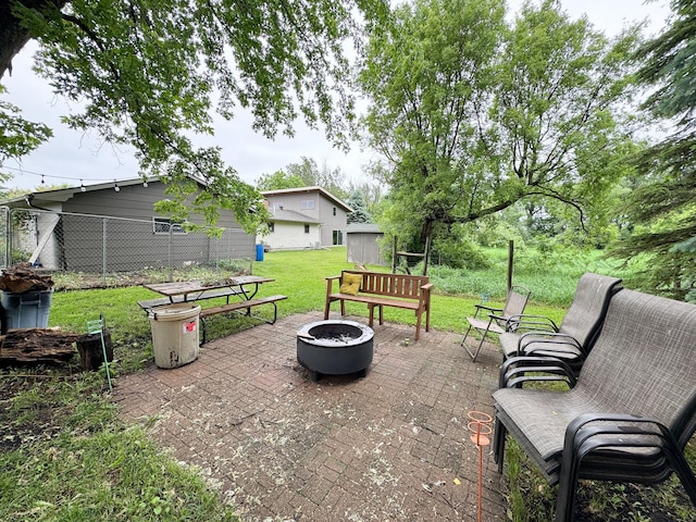 23336 County Highway 120, Fergus Falls, MN 56537 - view of patio featuring a fire pit