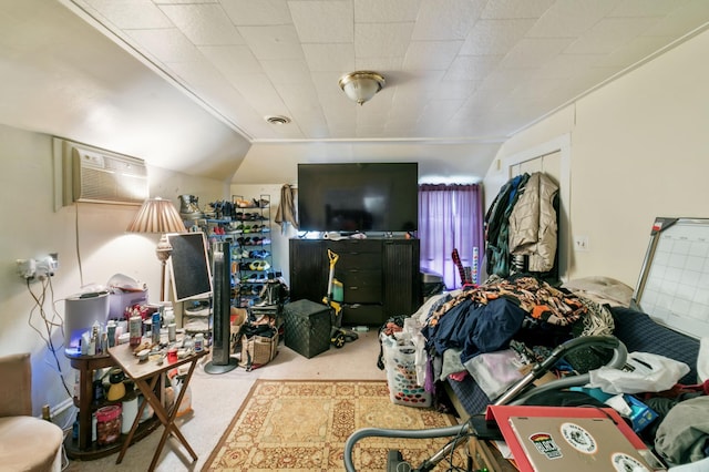 893 Jenks Ave, Saint Paul, MN 55106 - carpeted bedroom featuring a wall mounted AC