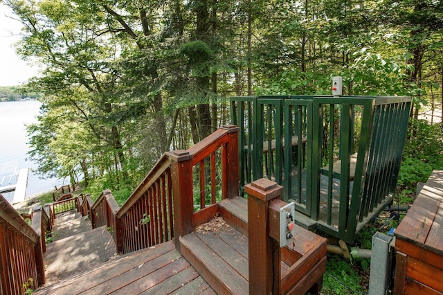 49760 202nd Pl, Mcgregor, MN 55760 - wooden terrace with a water view