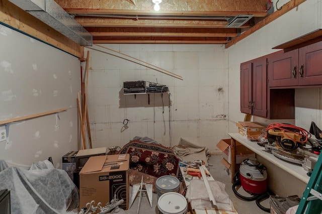 49760 202nd Pl, Mcgregor, MN 55760 - unfinished basement with concrete block wall